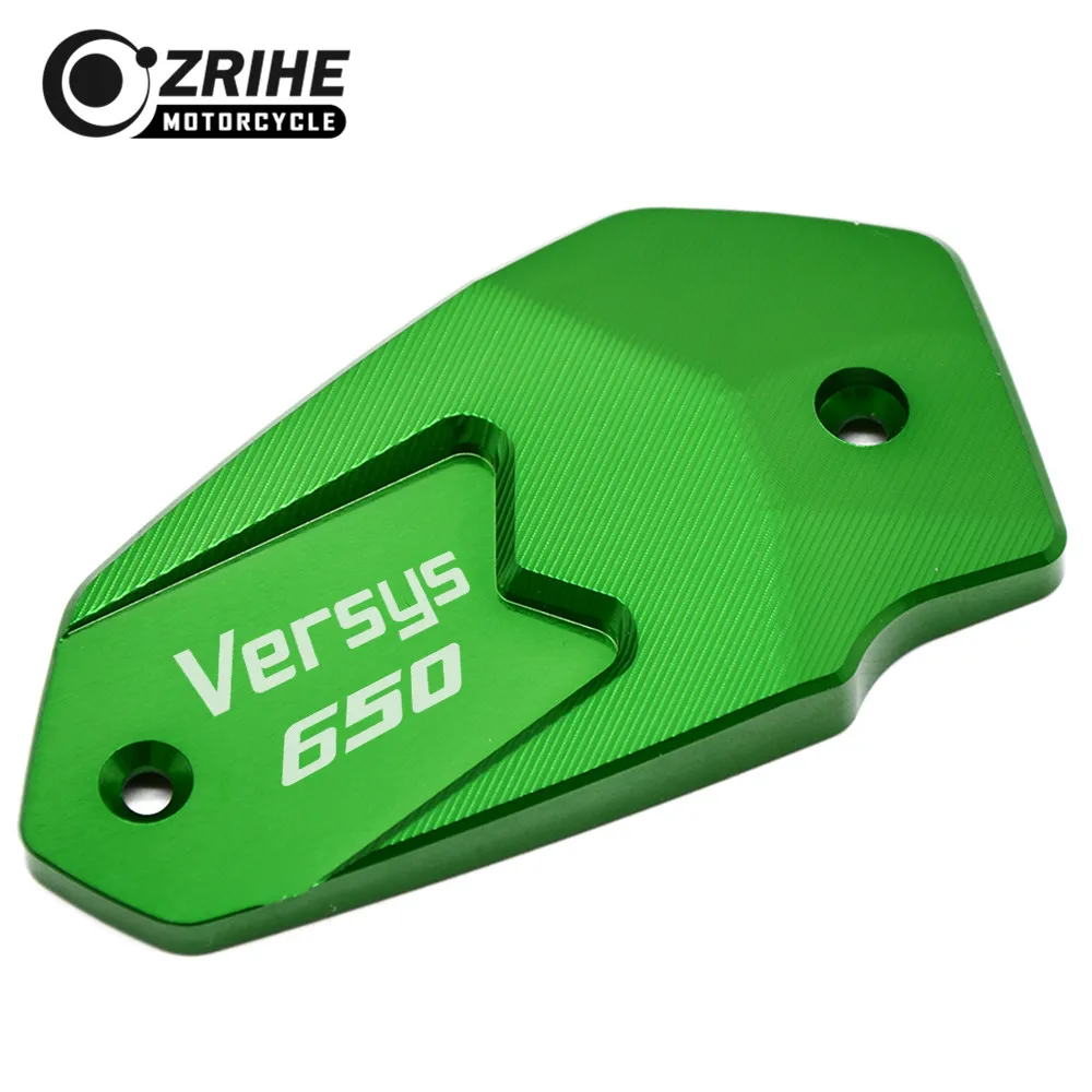 LOGO(VERSYS650) Motorcycle CNC Brake Fluid Reservoir Cap cover For kawasaki VERSYS 650 650cc VERSYS650 VERSYScc VERSYS 2008-16