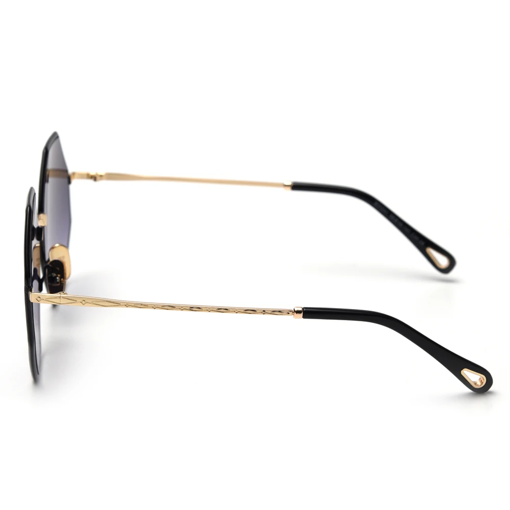 Peekaboo большие Восьмиугольные Солнцезащитные очки женские трендовые золотые черные градиентные негабаритные солнцезащитные очки для мужчин винтажные UV400 полигон