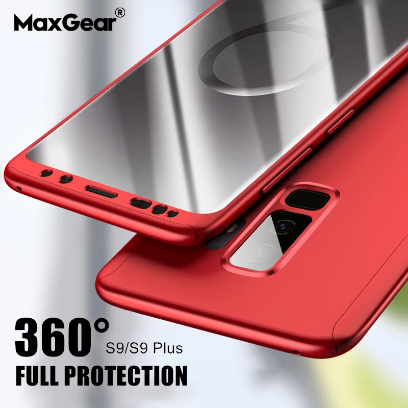 Жесткий чехол с полным покрытием 360 градусов для Samsung Galaxy S6 S7 Edge S8 S9 S10 Note 5 7 8 9 A5 A7 A3