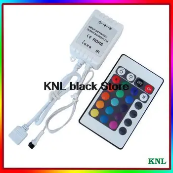 

6pcs/lot!RGB 24key controller IR remote, full color Led infrared controller for led strip 5050/3528, DC12V-24V free shipping