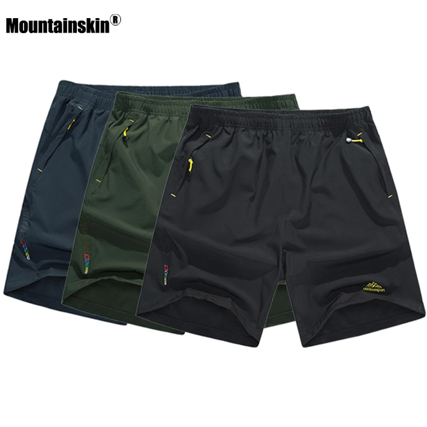 Mountainskin الرجال الصيف الجافة سريعة تنفس السراويل في الهواء الطلق الرياضية Mountainskin التنزه الإرتحال تشغيل الذكور السراويل