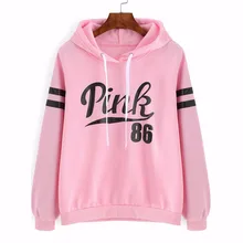 2019 Hot Sale Letter Printed European and American Hooded Autumn and Winter Plus Velvet Long-sleeved Jacket