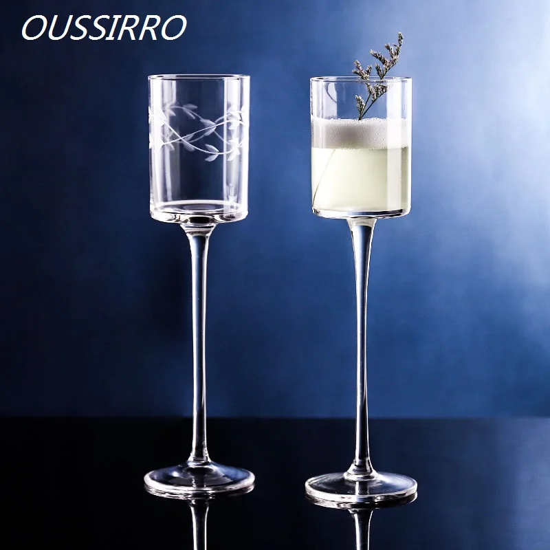 Janpan Hand Carvel шампанское флейты серийный бессвинцовое стекло роскошный дизайн винный Коктейль стекло Кубок день рождения Weddign подарки