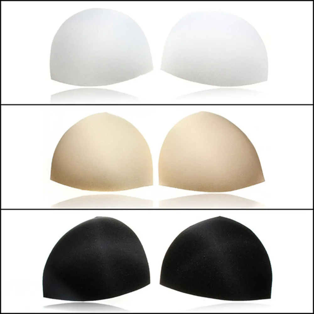 

2 PCS one set Insert Push Up Incrassation Removeable Enhancer Bra Pads women accessories Bra Natural Color