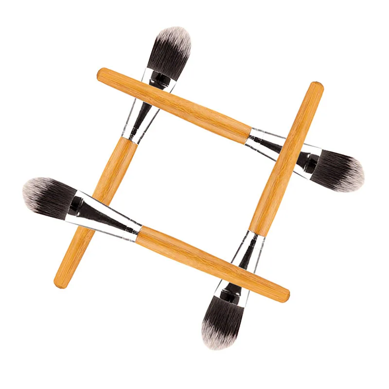 MicroJoy, Профессиональные кисти для макияжа, с бамбуковой ручкой, пудра, консилер, Жидкая основа для макияжа, инструменты, косметика для красоты