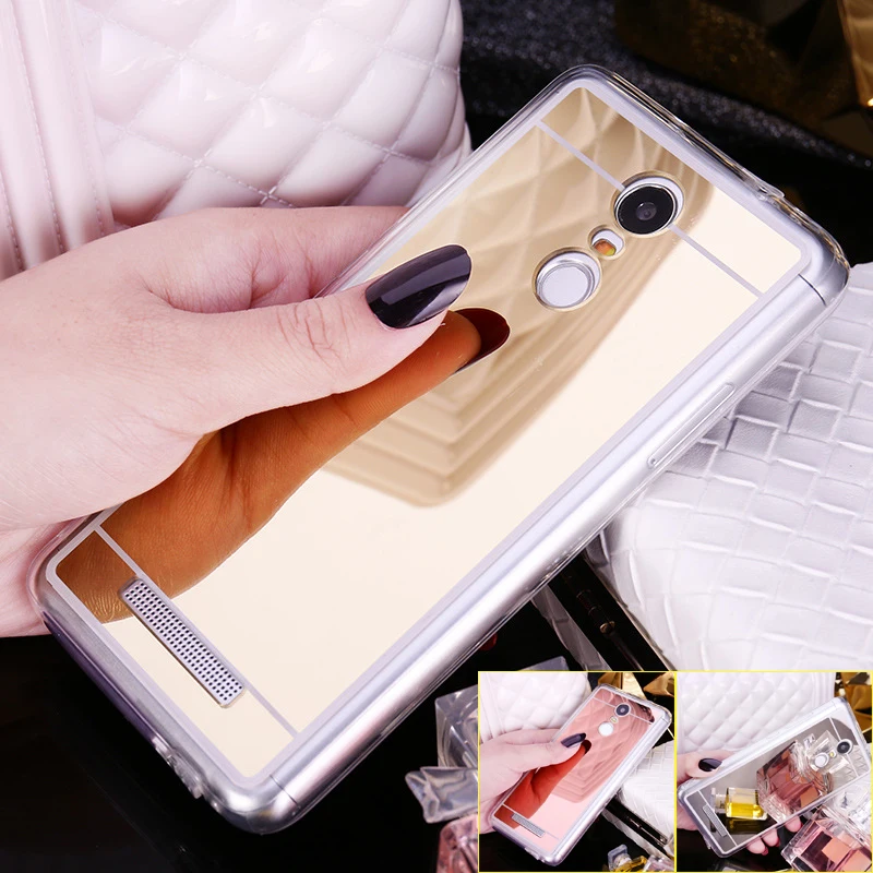 

Mirror Case For Xiaomi Redmi 4A 3S Note 5A 4 4X 3 Pro Prime TPU Case Mi Max 2 5X Mix 6 5 5C 5S Plus Silicone Cover