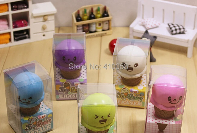 

Korean ice cream eraser set /school stationery rubber eraser set/kids eraser set MOQ 5 pieces