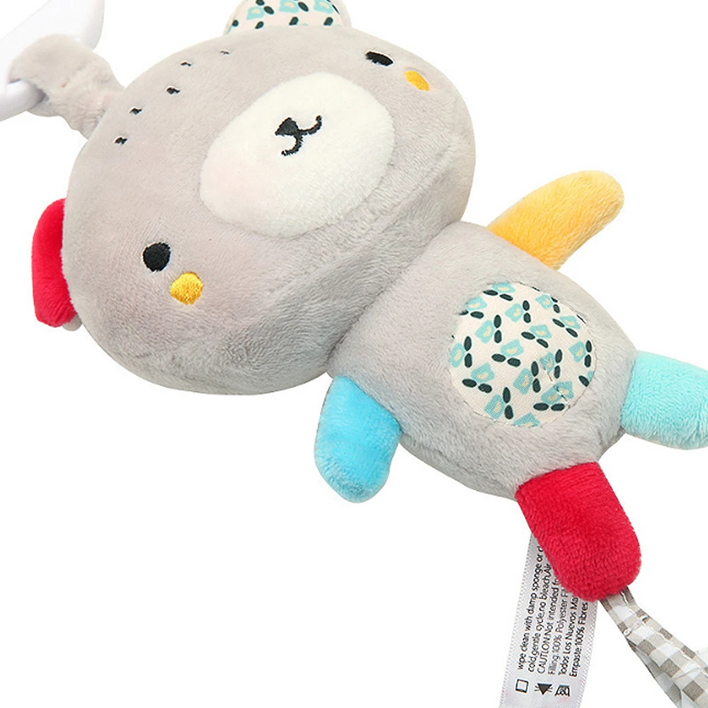 Детский Мультифункциональный Медведь Кролик Подвеска-прорезыватель плюшевый звук музыкальная игрушка автомобиль подвесная кровать