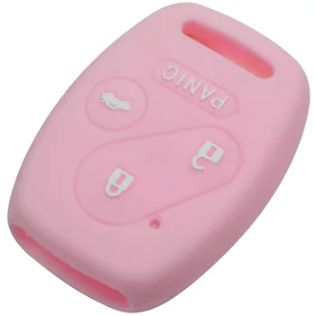 Keyforkess custodia in Silicone 30 pezzi per Honda Accord CR-V Civic Insight Ridgeline 3BTN panico 4 pulsanti telecomando portachiavi proteggi - Jingyuqin custodia in Silicone 30 pezzi per Honda Accord CR V Civic Insight Ridgeline 3BTN
