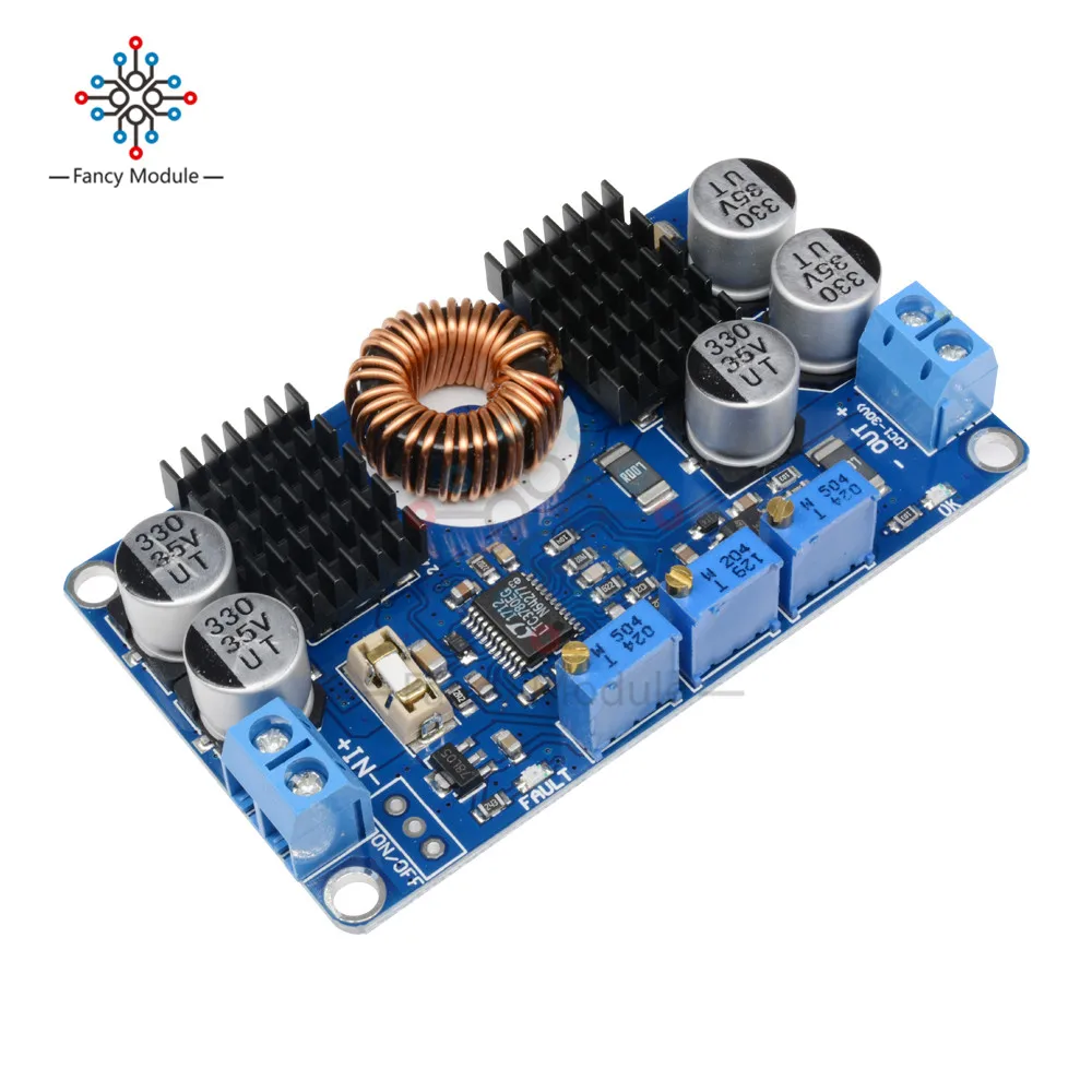 DC 5V-32V to 1V-30V 10A Automatic Step Up Down Regulator Charging Module LTC3780