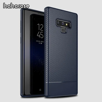

1000pcs Ultra Slim Carbon Fiber Back Cover For Samsung Note 9 8 S9 S8 Plus Case Rugged Armor Soft Silicone Anti-fingerprint Case