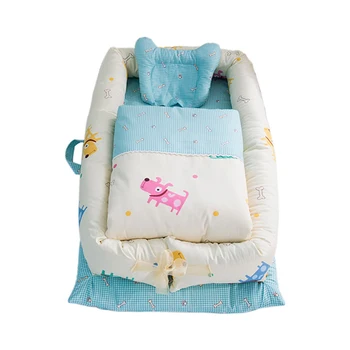 

6pcs/Lot Baby Bedding Crib Tent Foldable Baby Nest Bed Or Toddler Size Nest Sleeper Babynest For Newborn And Toddlers Bed Cover