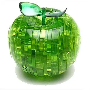 Популярные 44 части компоненты формы 3D Хрустальные Пазлы яблоко Пазлы Сборка DIY игрушка Новинка хит