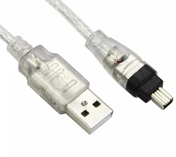 

USB Male to Firewire IEEE 1394 4 Pin Male iLink Adapter Cord firewire 1394 Cable for SONY DCR-TRV75E DV