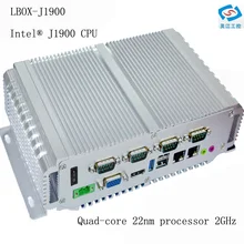 Embedded industrial computer mini all in one PC with quad-core processor fanless cooling