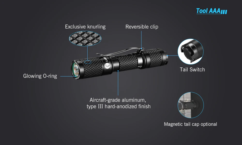 Nicron N7 flashlight