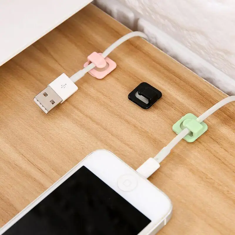 18 шт. самоклеющийся клейкий провод фиксированные зажимы сетевые кабели USB держатель линии зажим твердая линия с фиксатором провода Держатель Кабельного Зажима