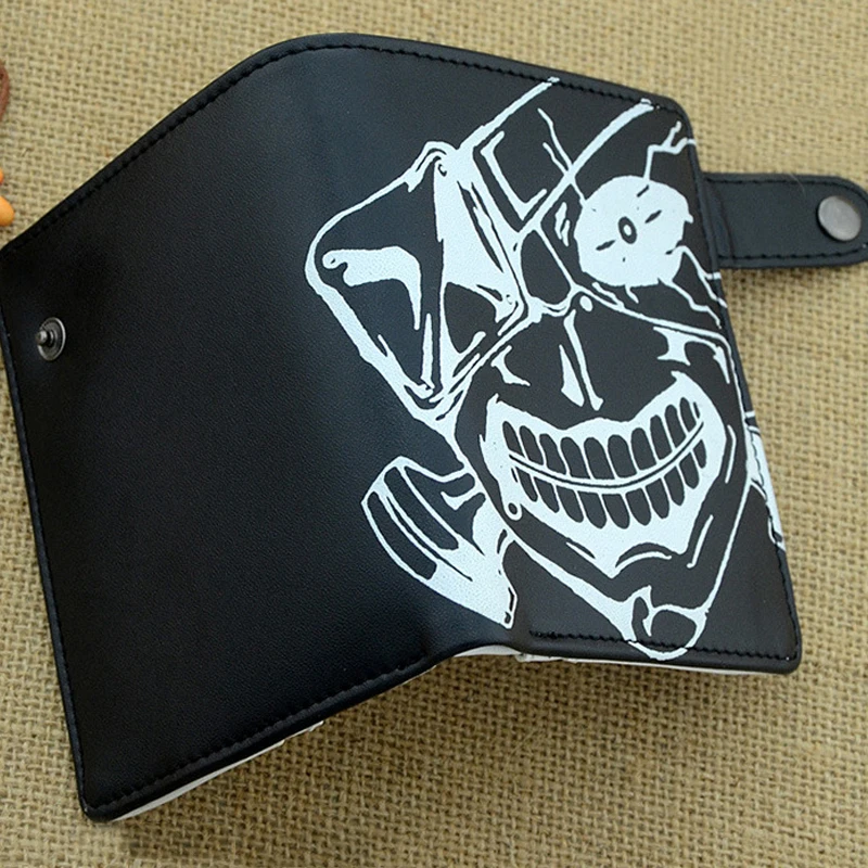 Tokyo Ghoul Кошелек для монет Кен канеки короткий кошелек денег мужчин и женщин на