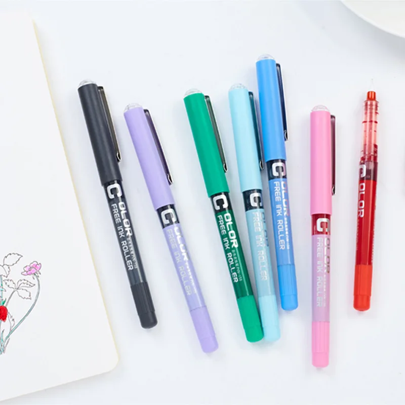 

7pcs Violet fountain pen Originality Direct Liquid Fluorescent Pen Ball pen Stationery Office & School Stationery Articles