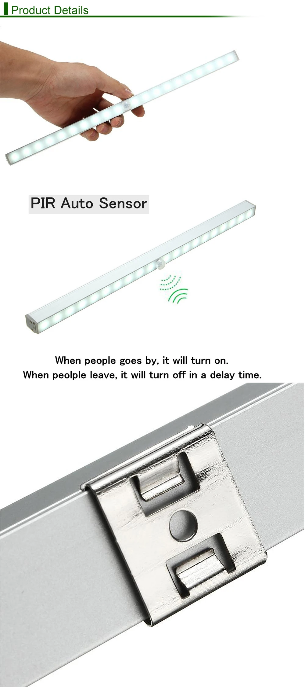 ZjRight энергосберегающий автоматический датчик движения 20 светодиодный светильник беспроводной PIR шкаф для кухни спальни шкаф для помещений лестница ночной Светильник