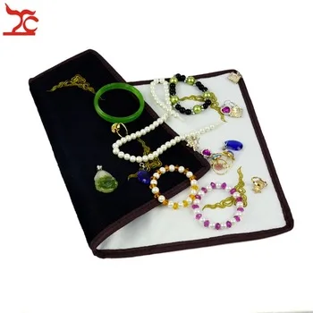 Wholesale Jewelry Organizer 3 Pcs Black And White Doubleface Used Emboridary Jewelry Exhibition Cloth  40cm*20cm Free Shipping