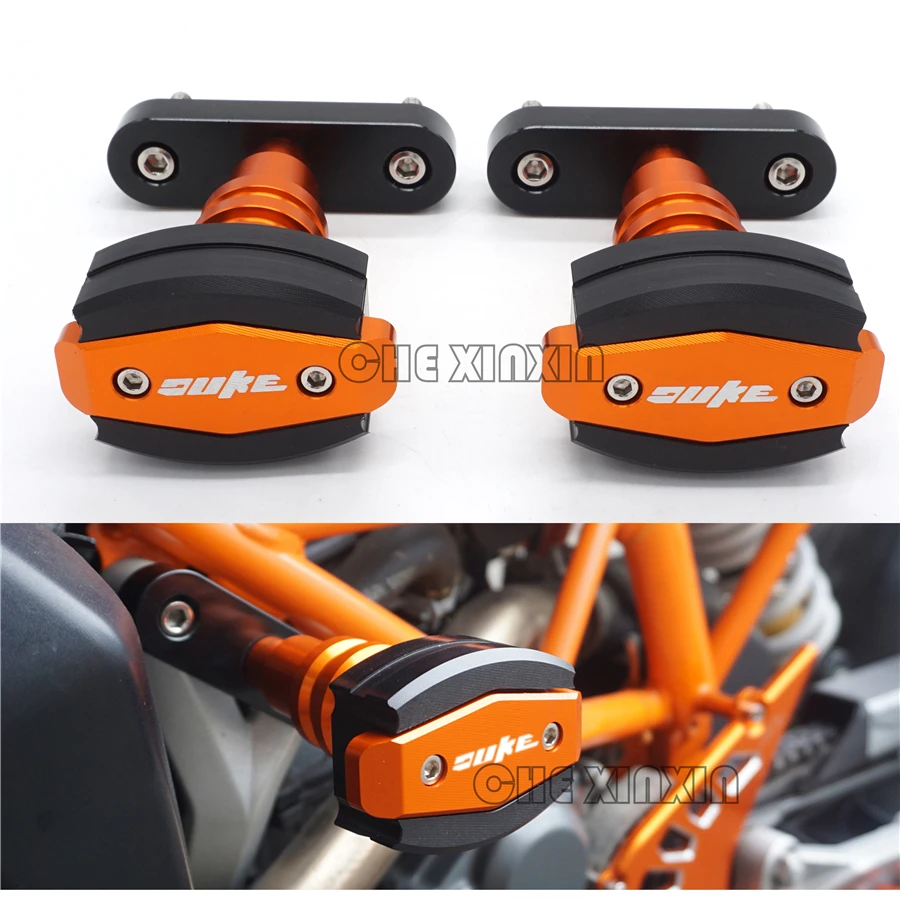 

2018 New CNC Aluminum Motorcycle Falling Protection Left and Right Frame Sliders Protector For KTM DUKE 125 200 250 390