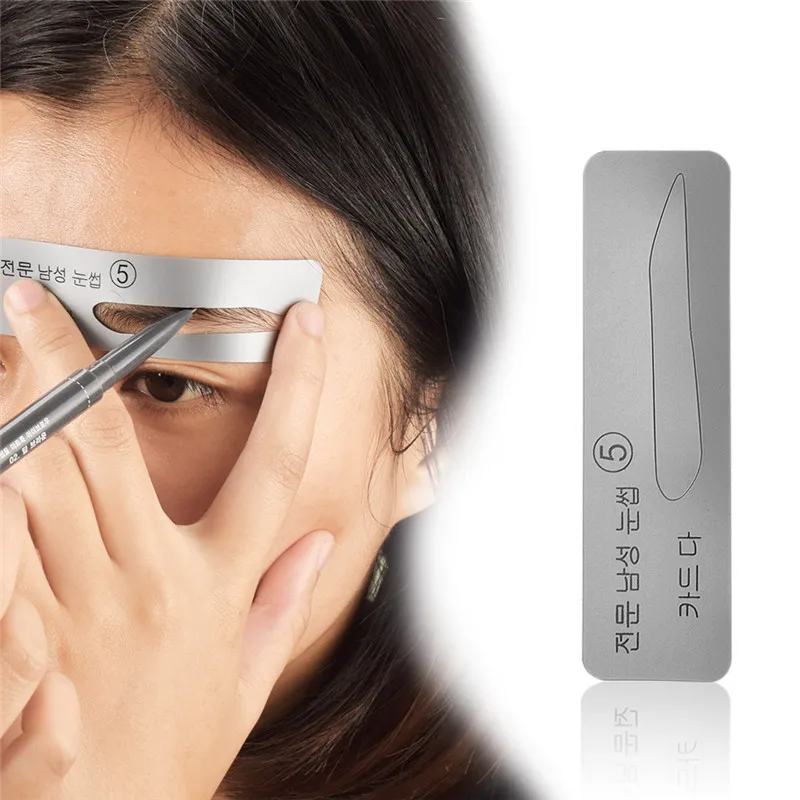 

5Pcs Transparent Reusable Eyebrow Stencil Set Eye Brow Mold DIY Drawing Guide Styling Shaping Template Card Makeup Beauty Kit