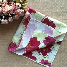 Оберните тканевый платок фурошики полиэстерер100%/с цветочным принтом 51 см/много видов применения