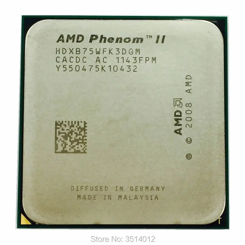 AMD Phenom II X3 B75 3,0 ГГц комплексный широкополосный канал передачи данных Core Процессор процессор HDXB75WFK3DGI/HDXB75WFK3DGM гнездо AM3