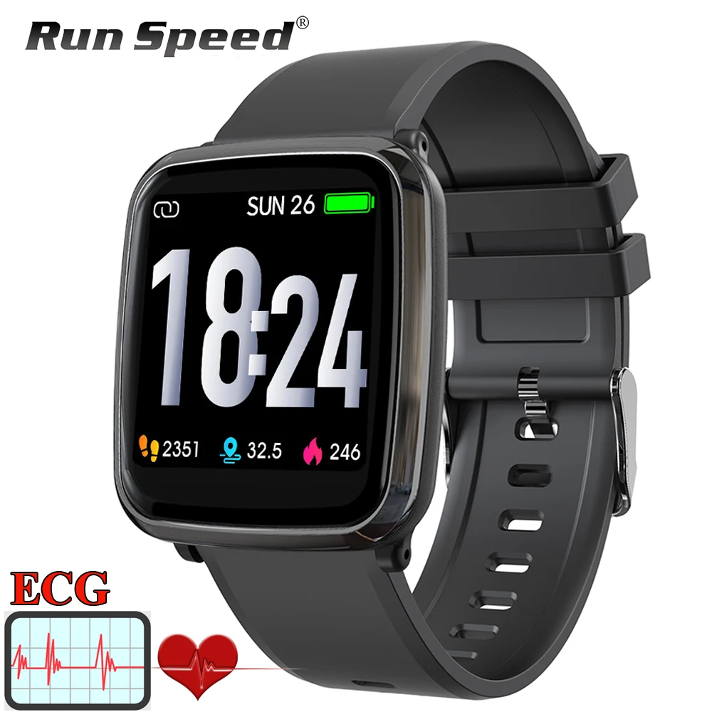 

Run Speed Smart Watch ECG PPG Heart Rate Monitor Blood Pressure Watch Men IP67 Waterproof Sport Watch Fitness Tracker Smartwatch
