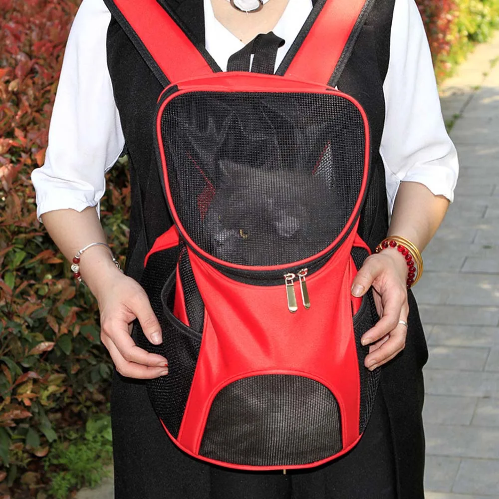 

Pet Carrier Backpack Pet Portable Breathable Grid Travel Bag Outdoor Shoulder Backpack For Small And Medium Dogs Pet Supplies