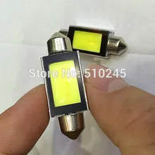 50x авто Автомобильный светодиодный фестон светильник c5w 3 Вт COB 39 мм CANBUS OBC безошибочный светодиодный светильник