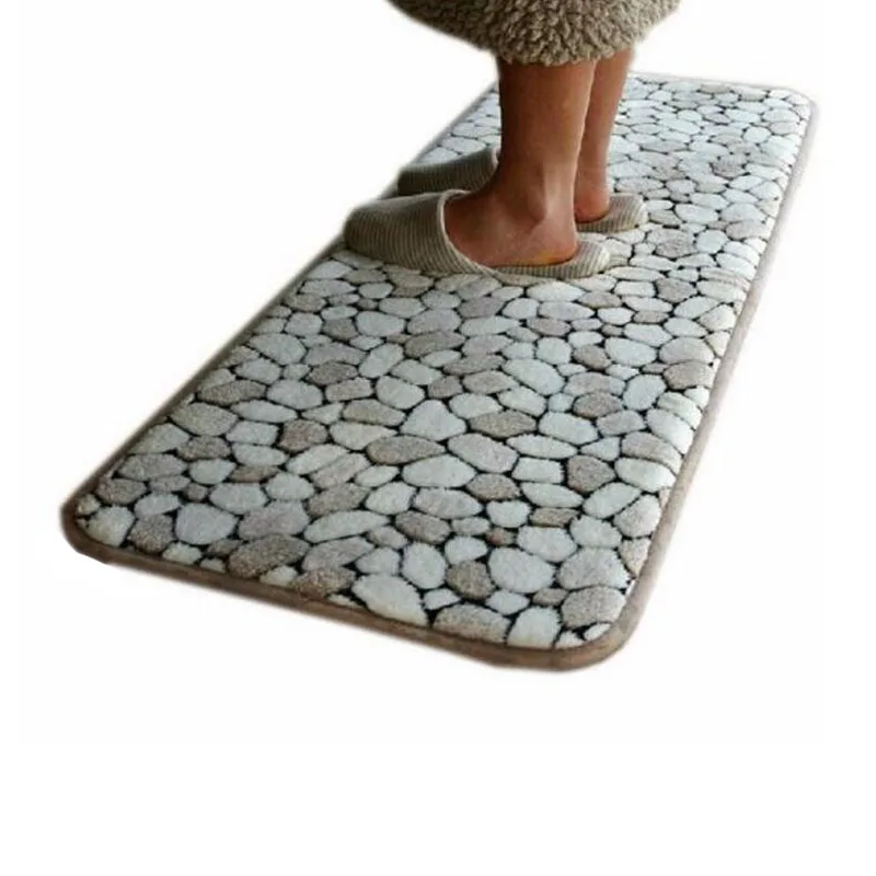 40x60cm Pebbles design soft door mat for living dining kitchen or any room