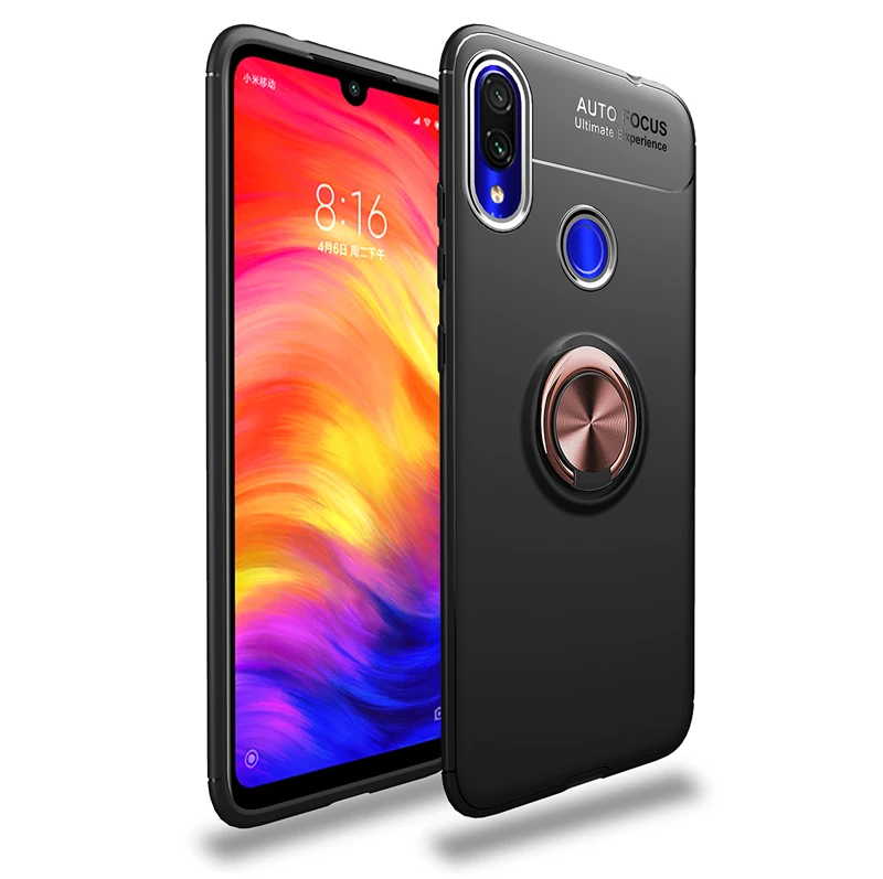 Чехол-кольцо для Redmi 7A, K20, note 7, 5, 6, pro, ТПУ, скрытая подставка, с магнитом, случай для Redmi Примечание 4/4x6, 6A, S2, чехол, Fundas