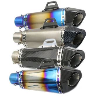 

51MM Universal Motorcycle For KTM CB400 CRF230 FZ1 FZ6 Escape Moto Exhaust Pipe Muffler Slip-on Moveable DB Killer AK121