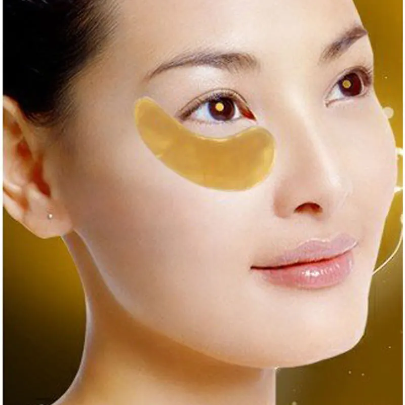Золотая маска, кристальная коллагеновая маска для глаз, увлажняющий крем под глазами, для удаления темных кругов, патчи для ухода за глазами, 10 шт = 5 пар