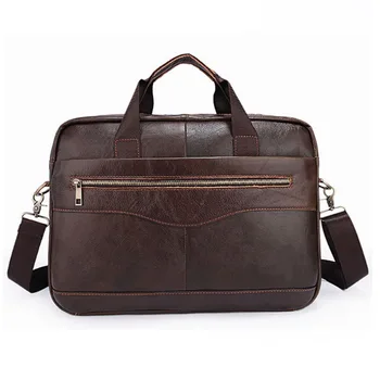 

YIANG Genuine Leather Bag Men Messenger Bags Handbags Multifunctional Briefcase Laptop Bag Men's Shoulder Crossbody Bags