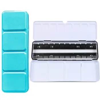 

Watercolor Paints Tins Box Palette Painting Storage Paint Tray Palette Paint Box with Full Pans or Half Pans For Arts