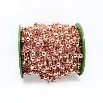 

60 Meters Party DIY decoration Pearls Beads Chain Garland Flowers Wedding Party Decoration Products Supply Rose Gold