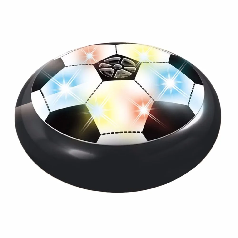 Colorful LED Light Electric Suspended Game Lighting Air Cushion Football Foot Ball Indoor Sports Toys Gift Children Kids Student