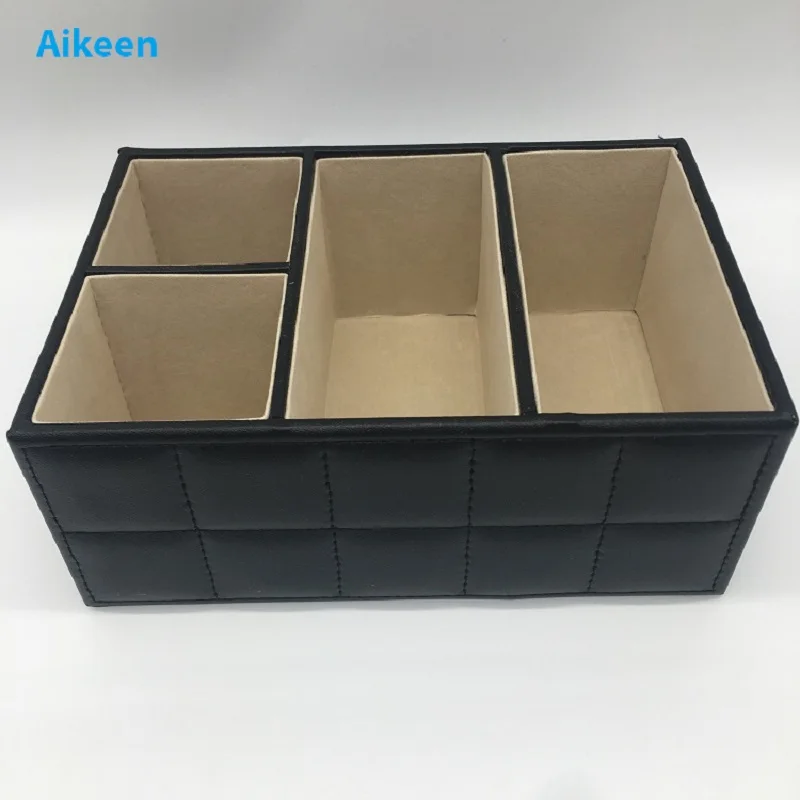 Brand New PU Leather Office Desk Organizer Case Home Desk Accessory Collection Case Pen Pencil Cosmetic Storage Box