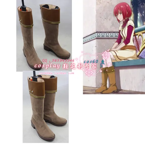 Akagami no Shirayuki-hime Shirayuki cosplay Shoes Boots Custom Made 2867 | Тематическая одежда и униформа