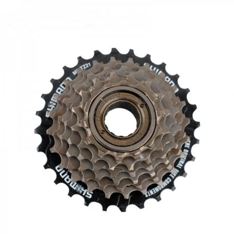 Shimano MF-TZ21 велосипед Freewheel 7s велосипед кассета 14-16-18-20-22-24-28T - Цвет: Черный