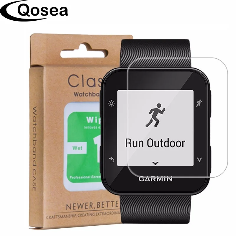 

Qosea For Garmin Forerunner 35 Smartwatch Screen Protector 9H Ultra thin Clear For Garmin Forerunner 35 Premium Tempered Glass