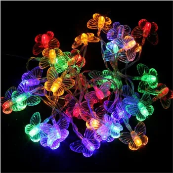 5 m 28LED Lichtslingers Vlinder Vormige LED String Fairy Lamp Kerst Wedding Party Home Garden Decor 110 v/ 220 v