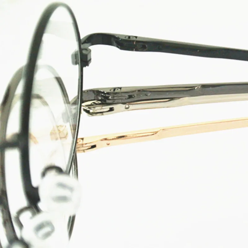 60s Винтаж 37 мм маленькие круглые оправы для очков пружинные петли близорукость Rx способные очки поставляются с прозрачными линзами