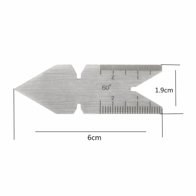 Measuring Tools Center Fishtail Gauge 60° Metric Screw Thread Stainless