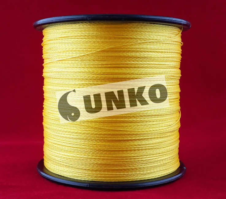 SUNKO Марка 300 м 330 м многофиламентная плетеная рыболовная леска из ПЭ 8 10 16 22 30 40 50 60 70 80LB - Цвет: Цвет: желтый