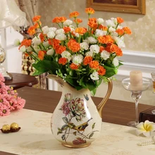 Европейский стиль ретро Керамическая Ваза ювелирные украшения для интерьера дома украшения декоративный цветок ремесла стол декор для гостиной