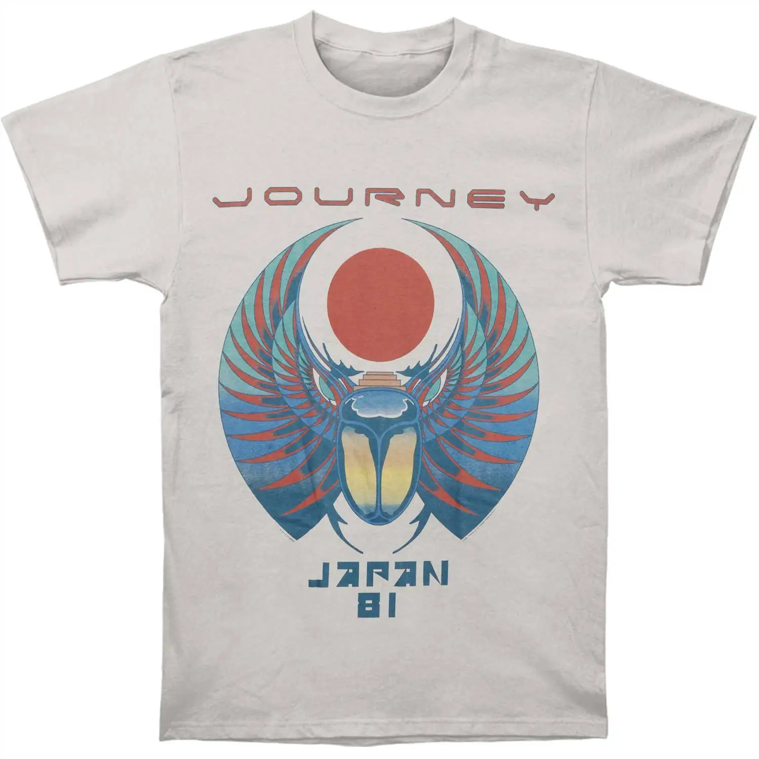 Journey Japan 81 S, M, L, XL, 2XL,3XL Silver T Shirt Men'S